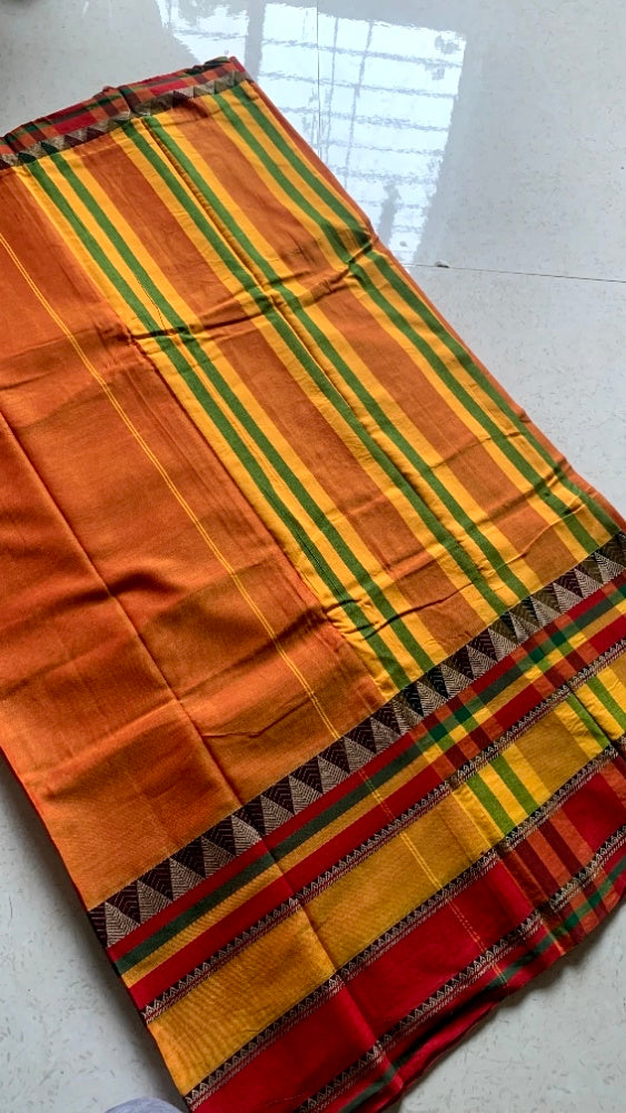Saffron & Vermilion Irikal Saree